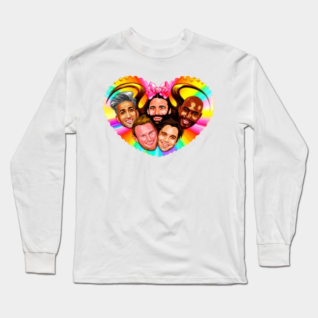 FAB FIVE Long Sleeve T-Shirt by helloVONK